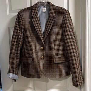 J. Crew Factory Women's Classic Houndstooth Blazer